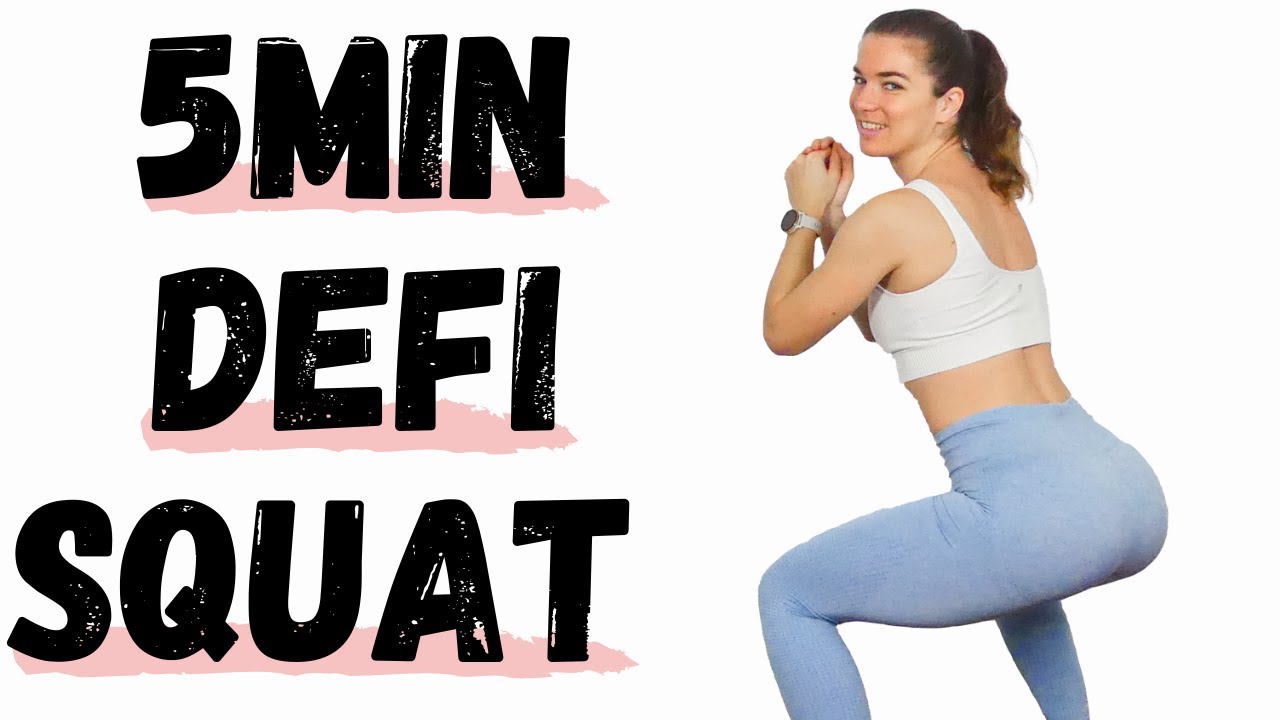 Défi Squat de 5 min pour Fessiers et Cuisses 🍑