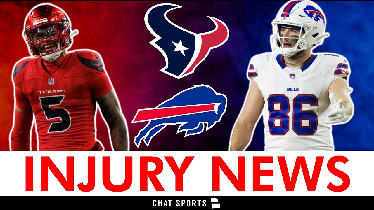 Bills & Texans Injuries May Affect TNF 🏈