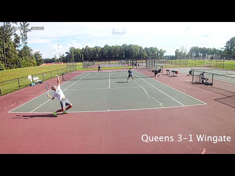 Queens University v Wingate Tennis Doubles Match