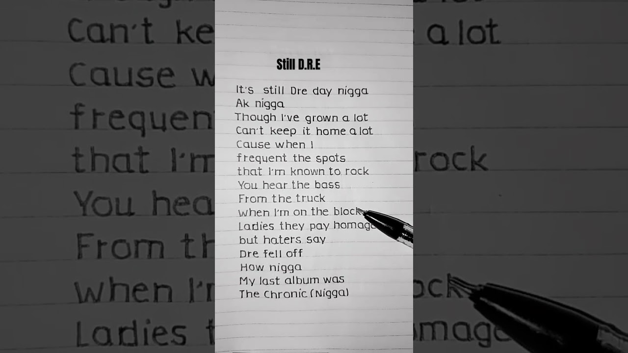 Still D.R.E. by Dr. Dre ft. Snoop Dogg 🎶