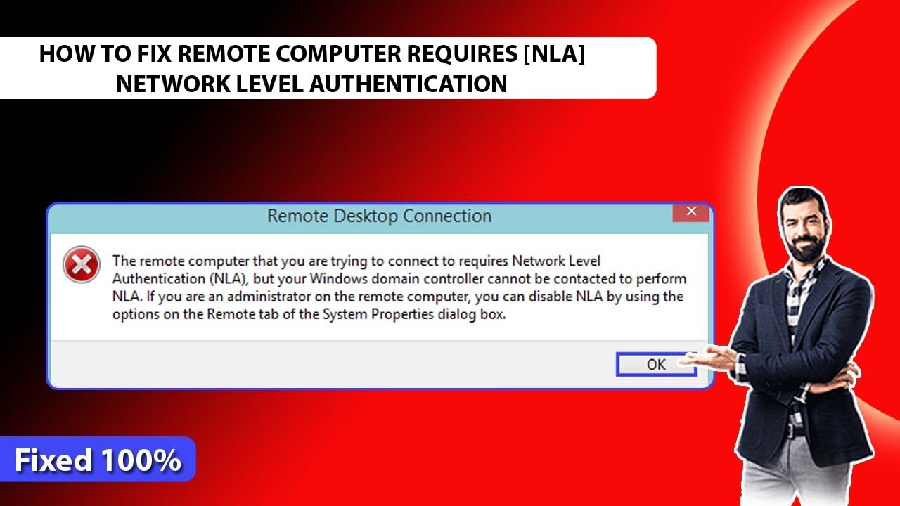 Fix NLA Error in Remote Desktop Connection 🖥️
