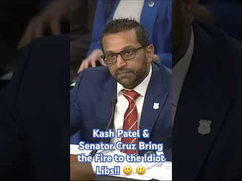 Kash Patel & Senator Cruz Bring the Fire to the Idiot Libs!! 😃 😃