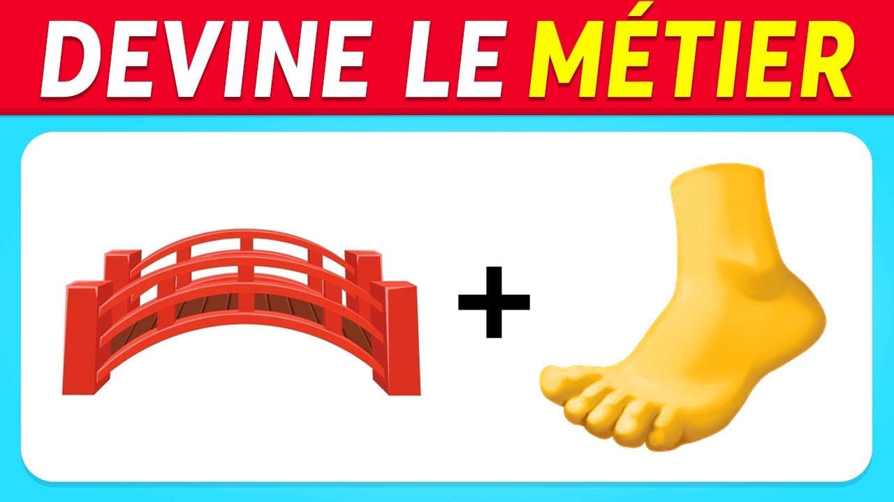 Devine le MÉTIER en ÉMOJIS | Quiz Émoji