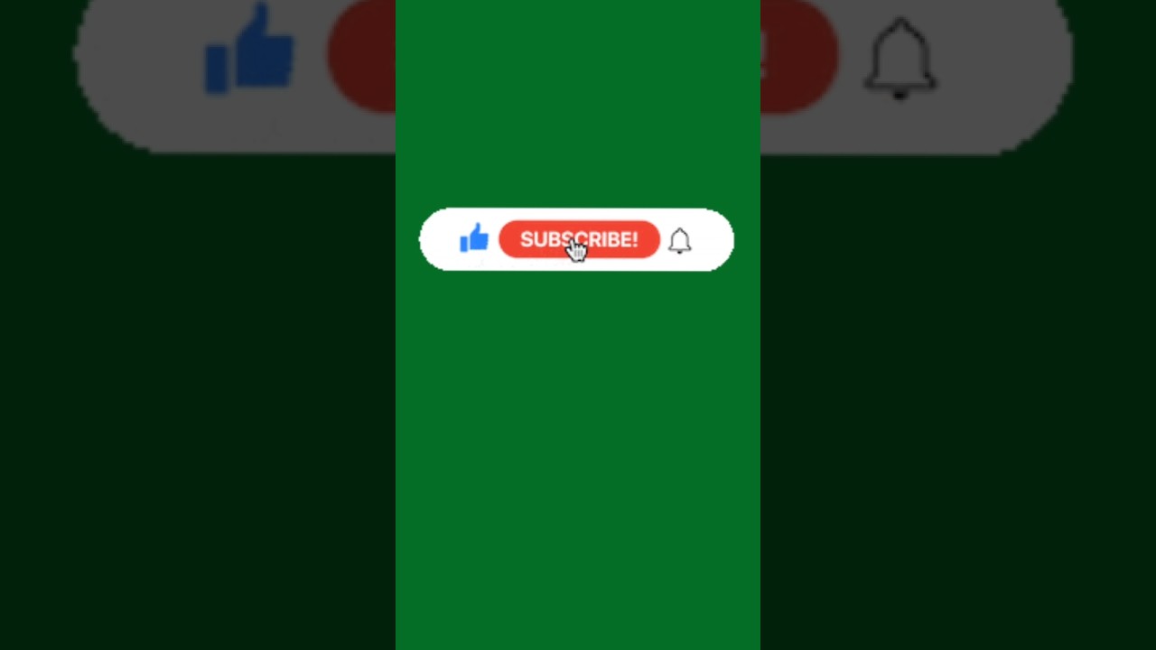 Green Screen Animation for Like & Subscribe π