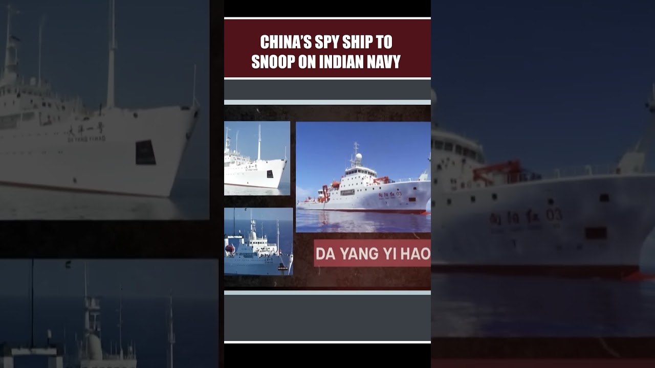 China's 'Spy' Ship Near Indian Navy 🚢