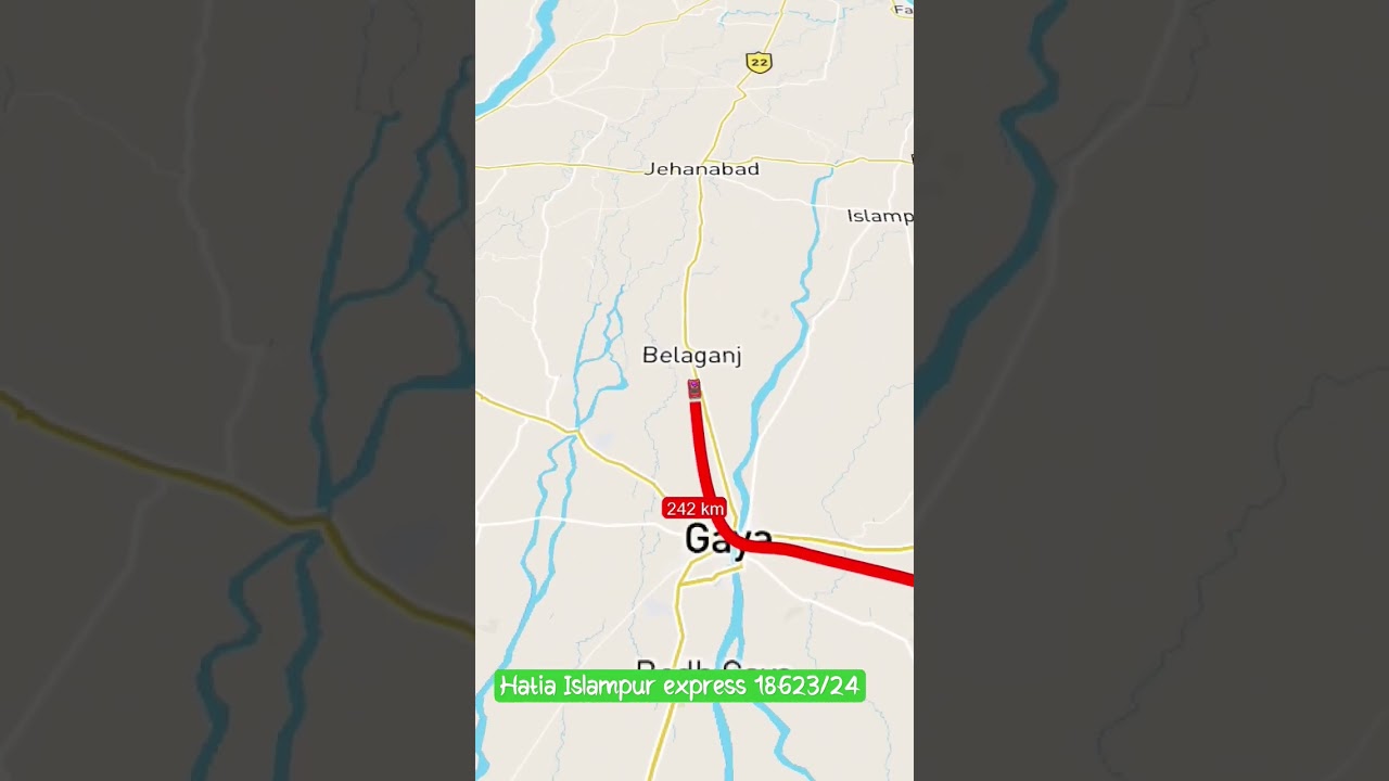 Hatia-Islampur Express 18623/24 Route 🚆