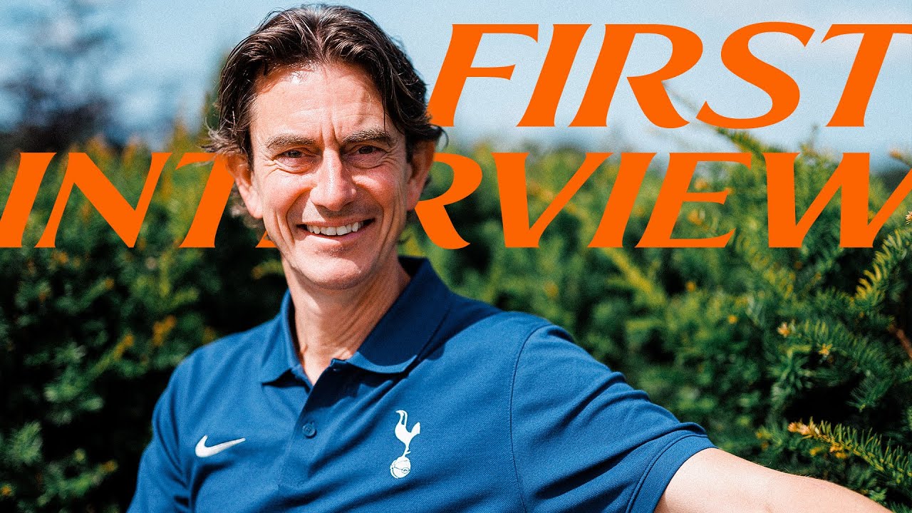 Thomas Frank's First Interview as Tottenham Hotspur Head Coach ⚽