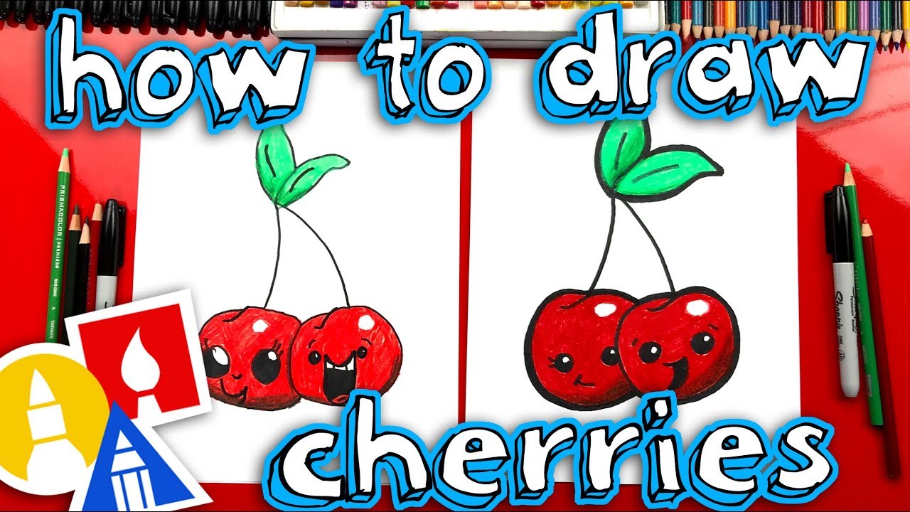 Learn to Draw Funny Cherries 🎨 Live Tutorial