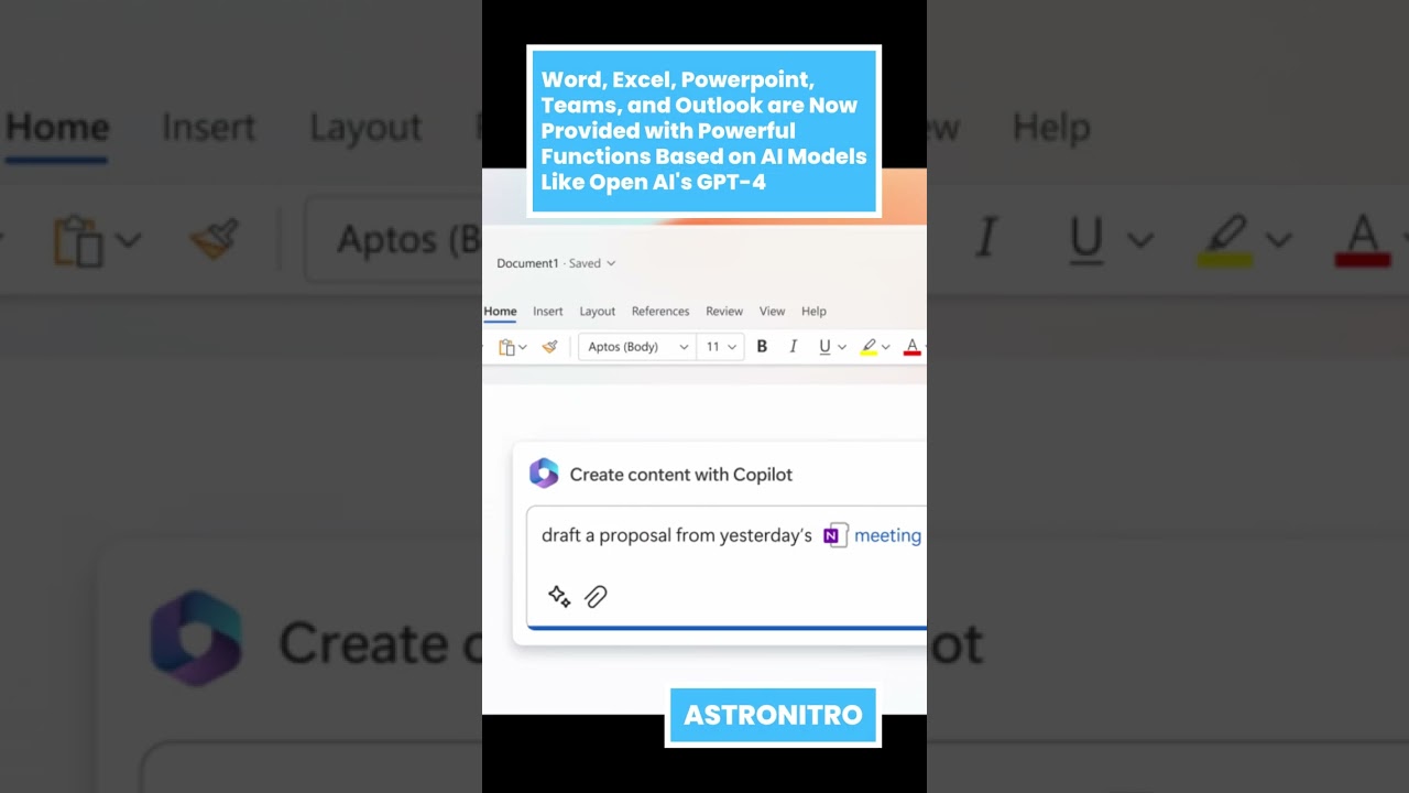 Microsoft 365 to Launch AI-Powered Copilot π