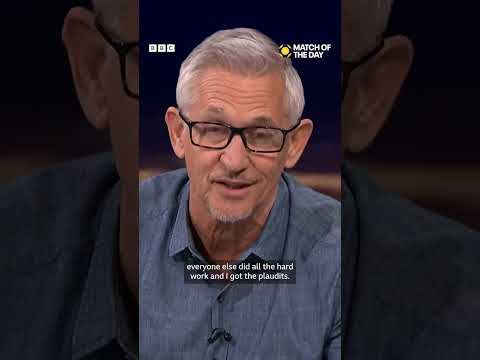 Gary Lineker says goodbye to Match of the Day
