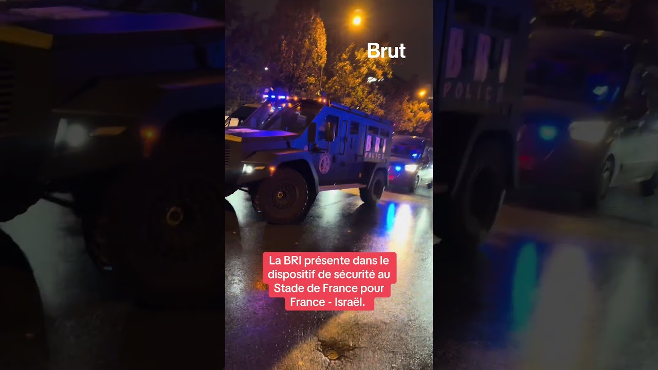 La BRI présente au Stade de France pour sécuriser le match France - Israël