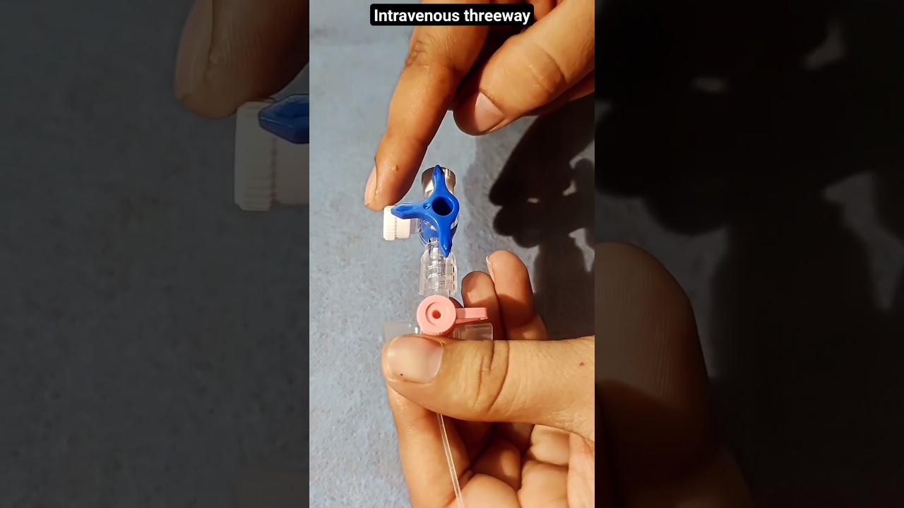 how to use intravenous 3 way stopcock  #shorts #medical