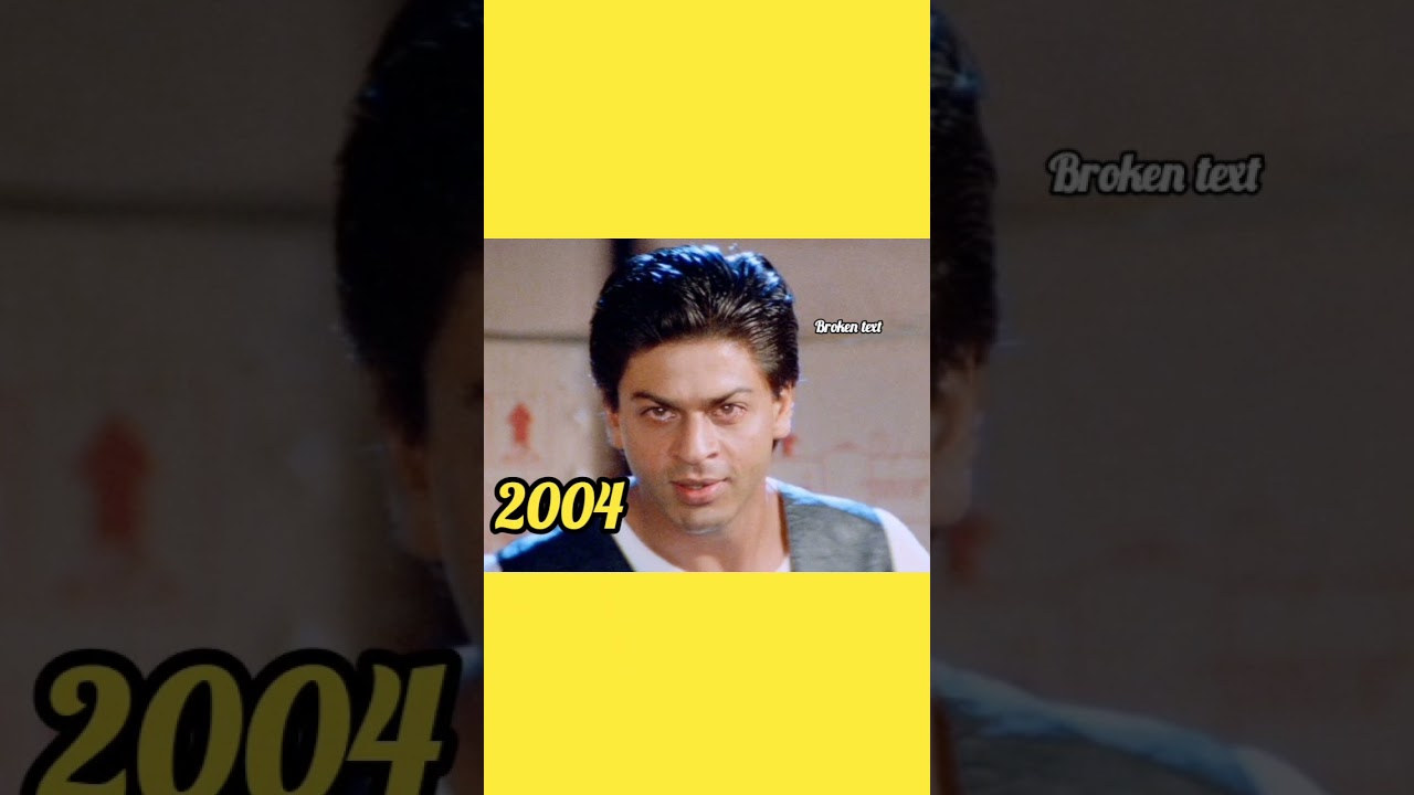 SRK Face Evolution (1982-2023) 🎬