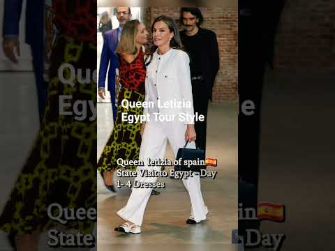 🇪🇦queen letizia egypt tour style #queen #spain #fashion #shorts #shortvideo #viral #short #ootd