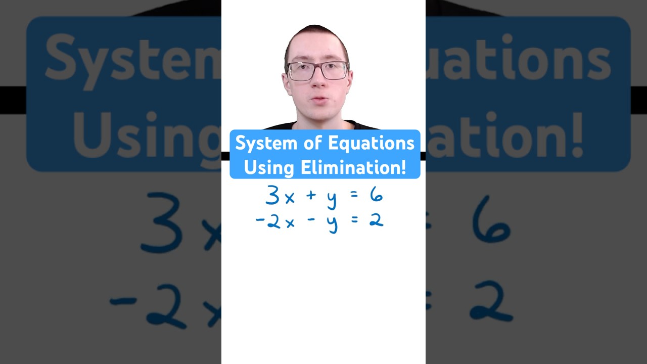 Solve Systems of Equations Using Elimination ✖️