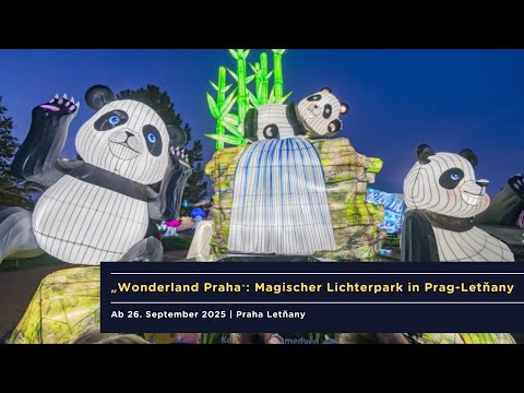 „Wonderland Praha“: Magischer Lichterpark in Prag-Letňany
