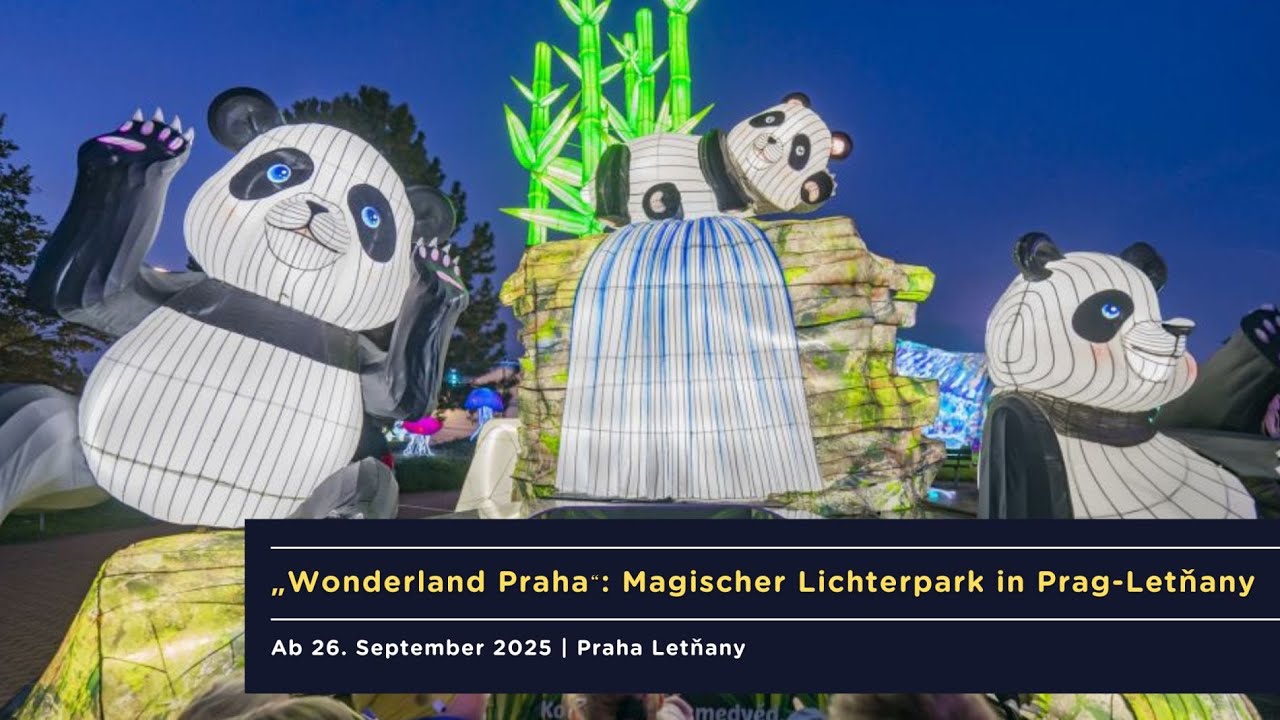 Wonderland Praha: Magischer Lichterpark öffnet ab 26. September in Prag-Letňany ✨