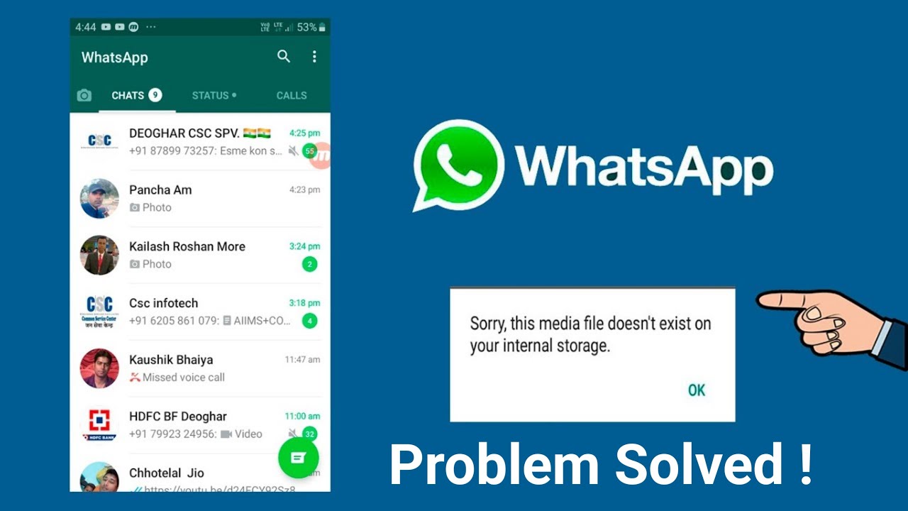 WhatsApp Status Media Not Found 📁