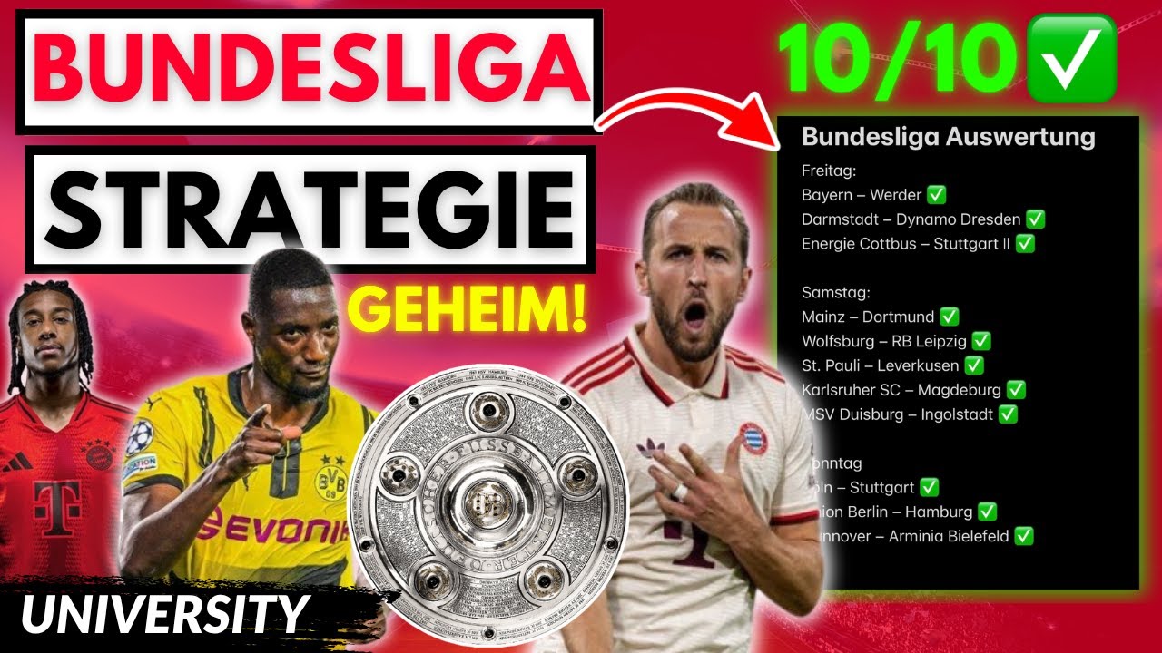 8-Schritte-Formel für Bundesliga-Wetten ⚽