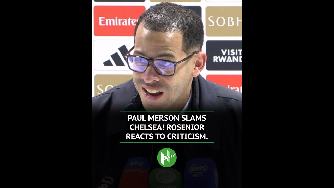 Rosenior REACTS to Paul Merson's HEAVY criticism of Chelsea 😤