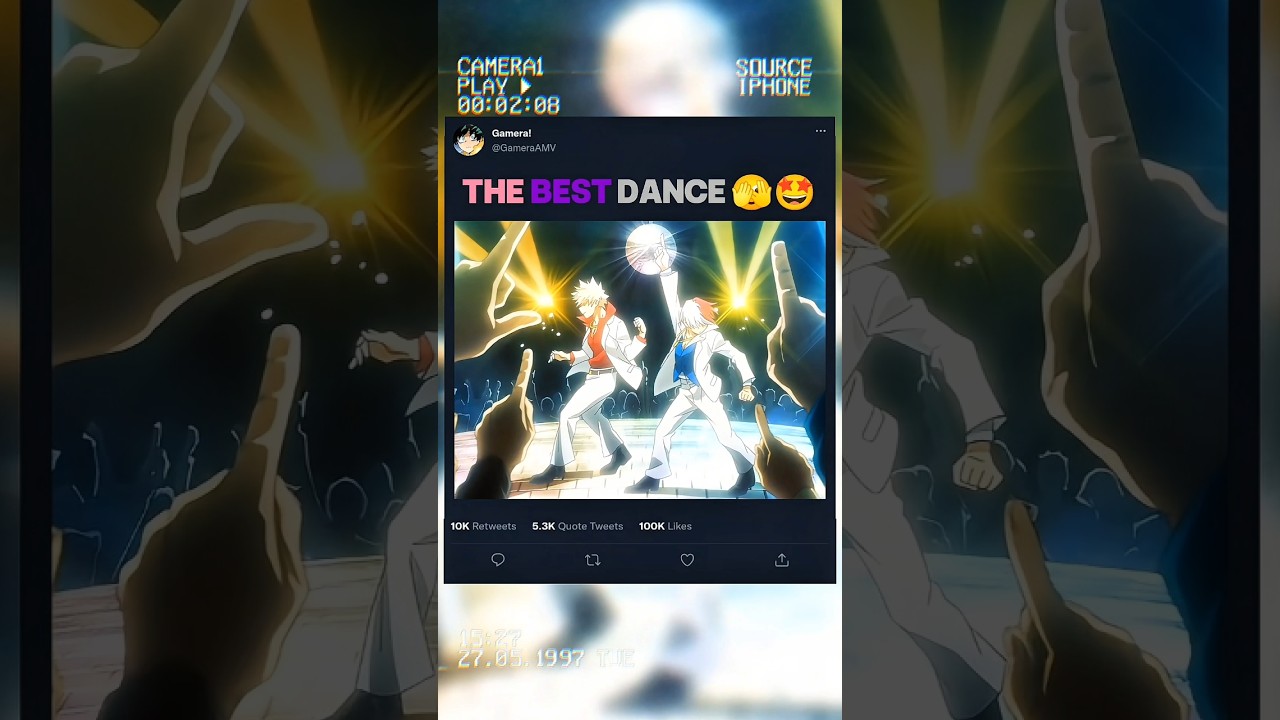 Epic Deku vs Dark Might Dance Scene 🕺