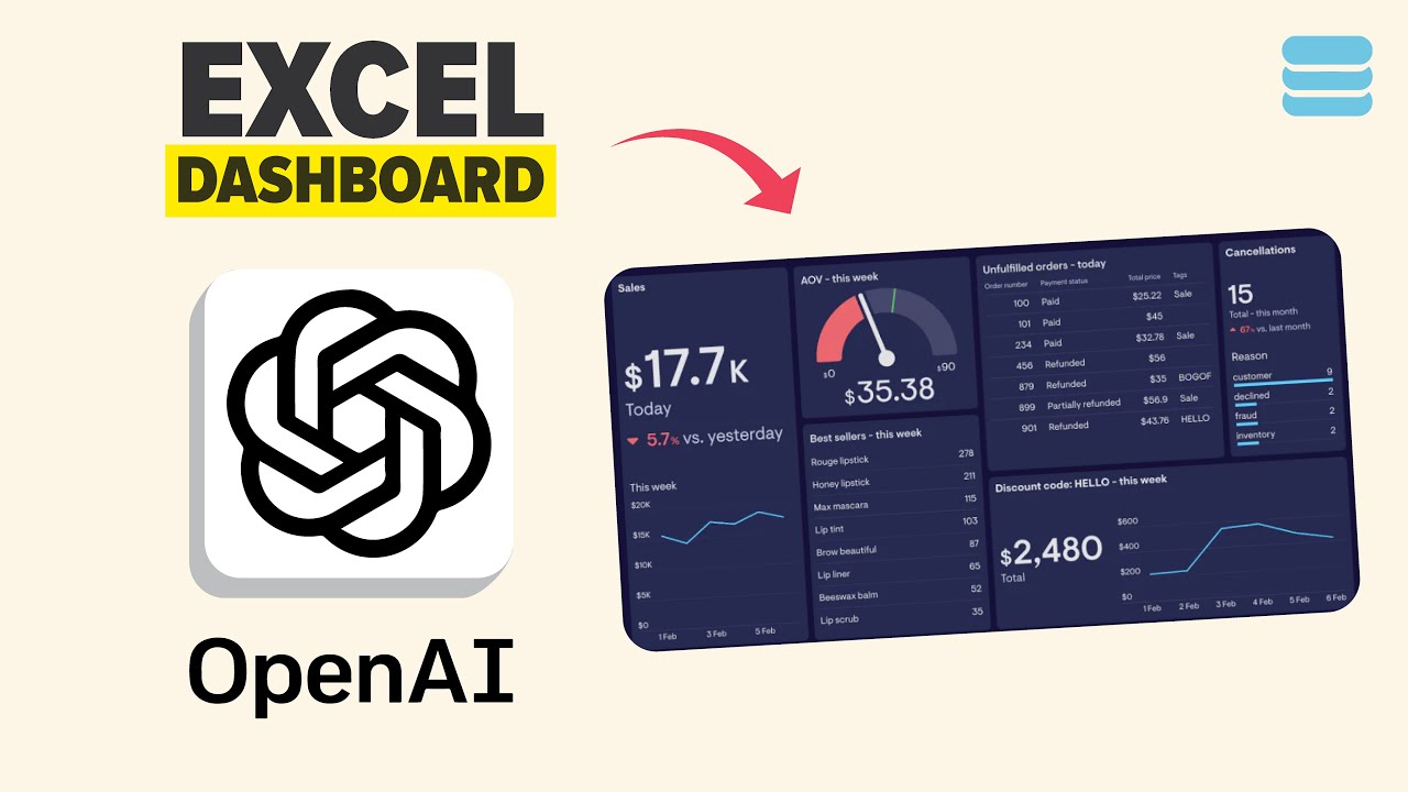 Create an Excel Dashboard with Upload in ChatGPT 📊