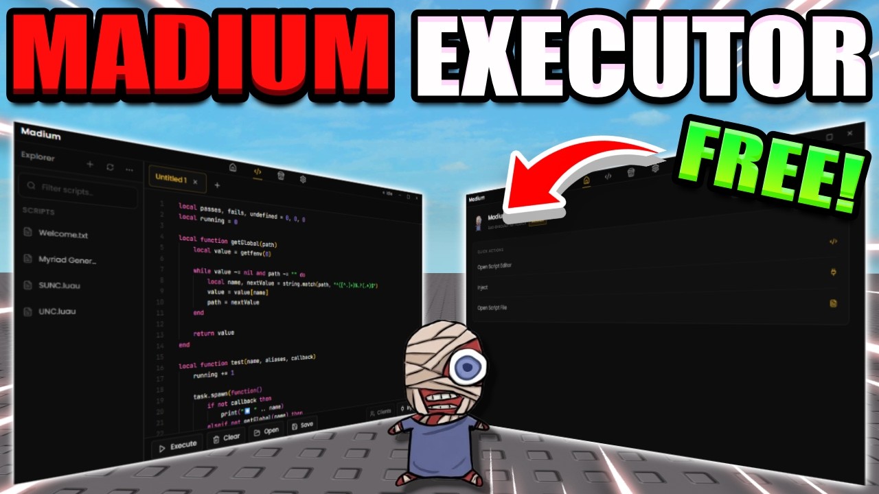 Madium Executor (FREE) π Best Keyless Roblox Executor for Windows! (2026)