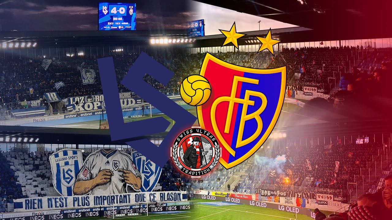 Epic Lausanne Sport 5-1 FC Basel Match Highlights with Choreo & Pyro 🔥