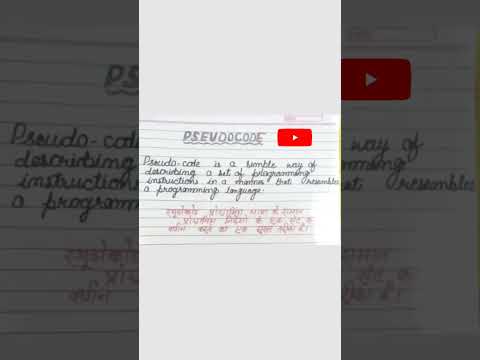 What is pseudo- code?