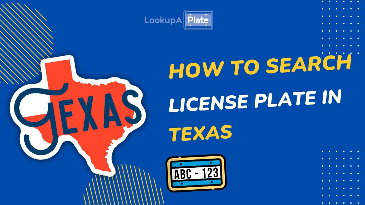 Texas License Plate Lookup & Driver Reports 🚗