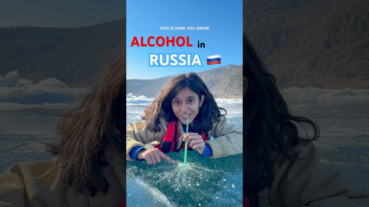 Alcohol in Russian Style 🥃🥳 #russia #siberia ##travel #trending #viralvideo #youtubeshorts