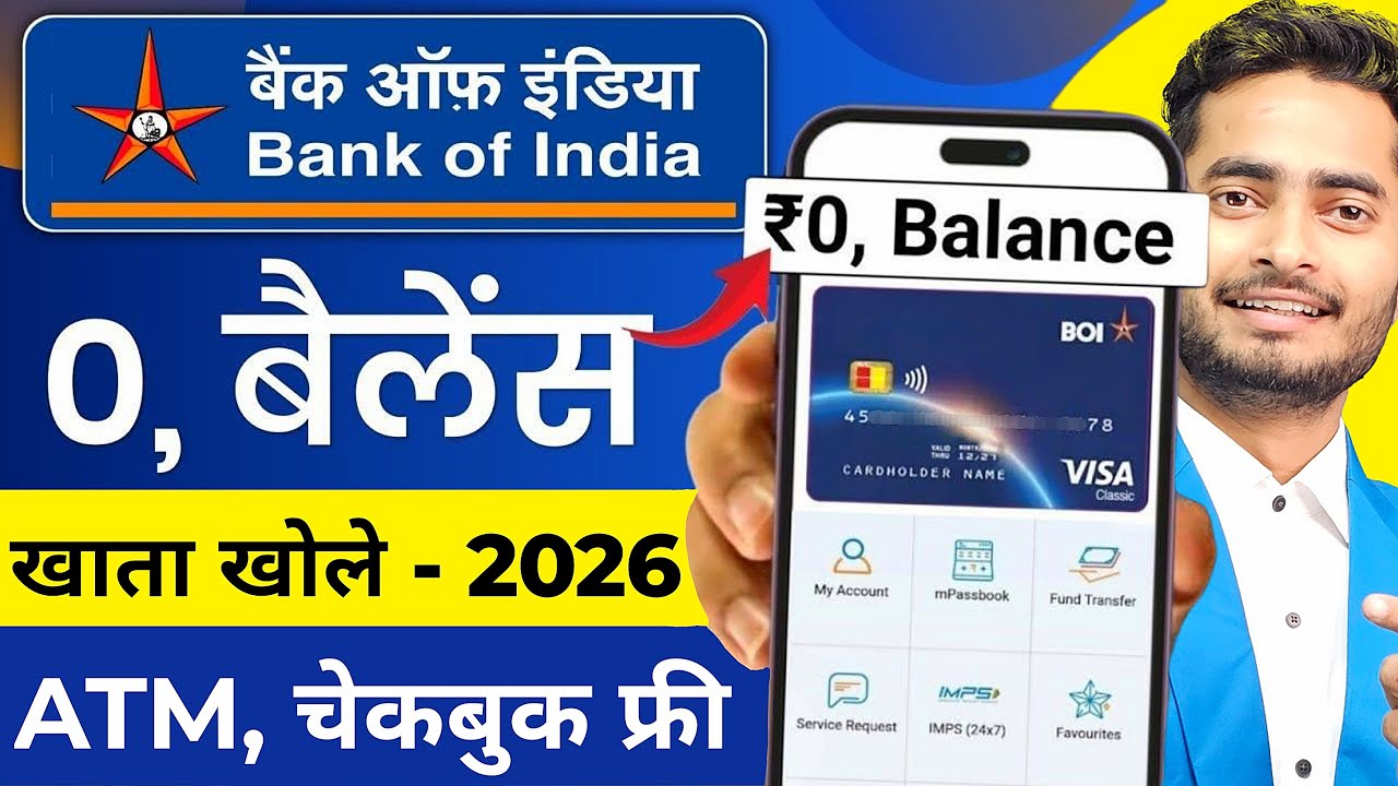 Open a Zero Balance Bank of India Account Online