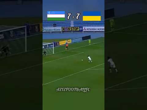 Uzbekistan🇺🇿 vs Ukraine🇺🇦 | Penalty shootout | Super game🤯 | #football #uzbekistan #ukraine #shorts