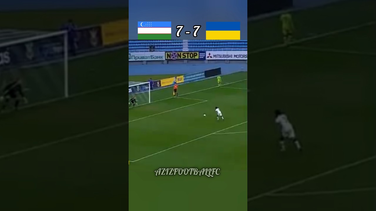 Uzbekistan ๐บ๐ฟ vs Ukraine ๐บ๐ฆ | Thrilling Penalty Shootout | Super Game ๐คฏ | #football #uzbekistan #ukraine #shorts