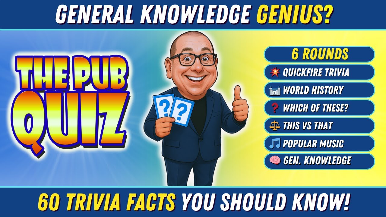 The Pub Quiz: Test Your Knowledge with 6 Rounds of Trivia