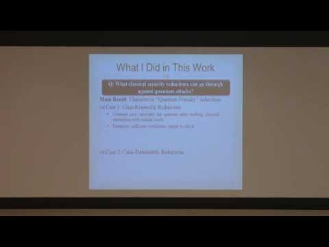 Fang Song - A Note on Quantum Security for Post-Quantum Cryptography