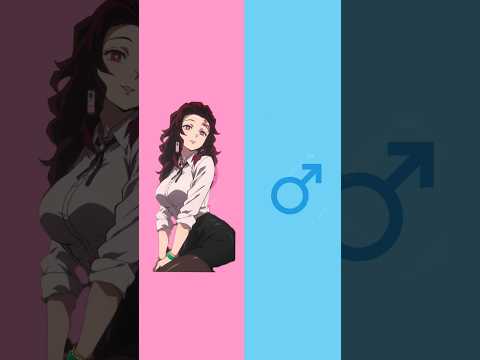 Demon Slayer charecters gender swap part 1 #anime #demonslayer #naruto #nezuko #tanjiro #kakashi