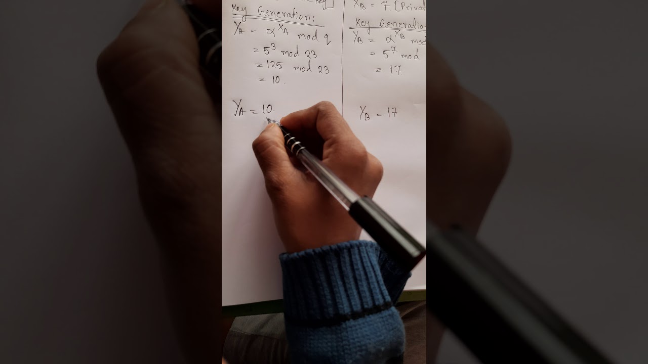 Diffie-Hellman Key Exchange Issue π