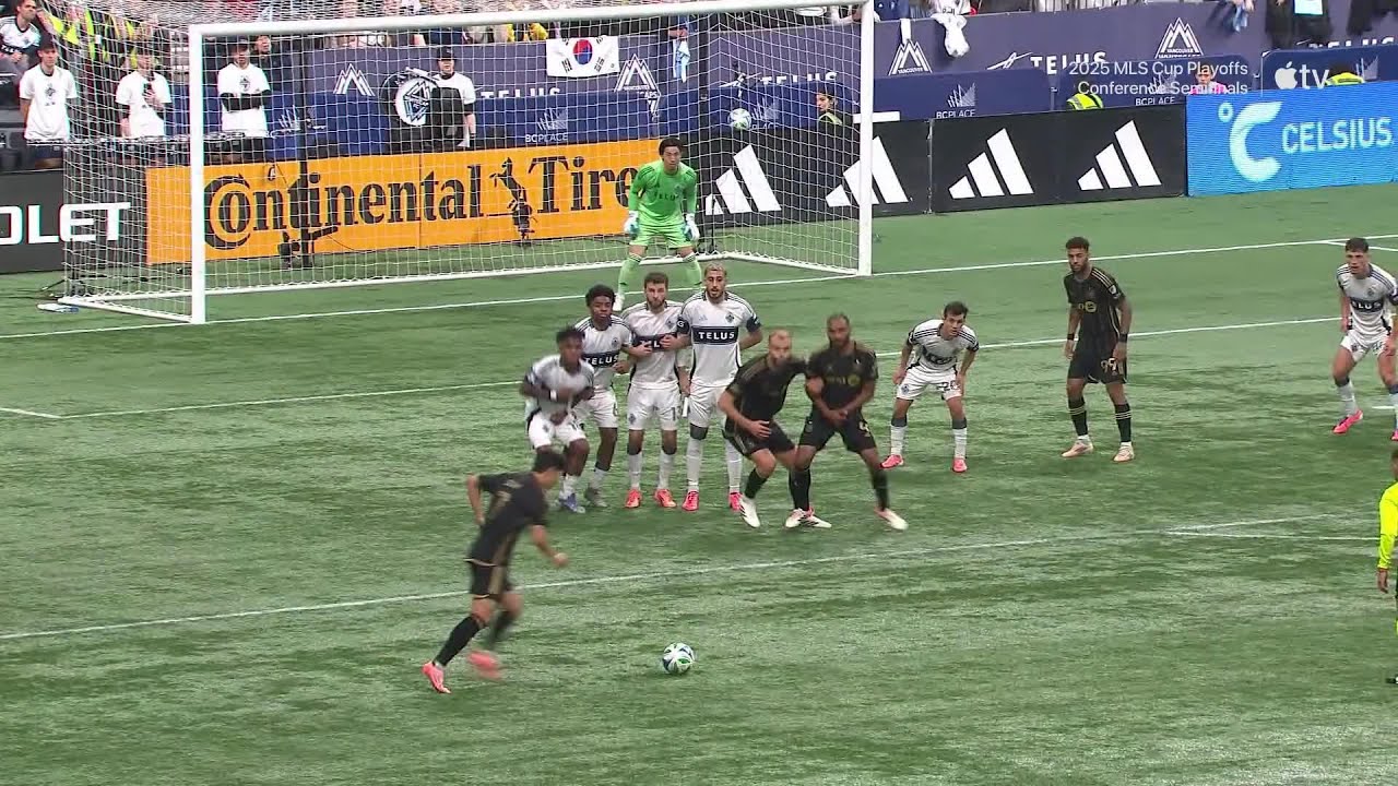 Son Heung-Min MIRACLE FREE KICK GOAL Equalizes For LAFC! | 2025 Audi MLS Cup Playoffs
