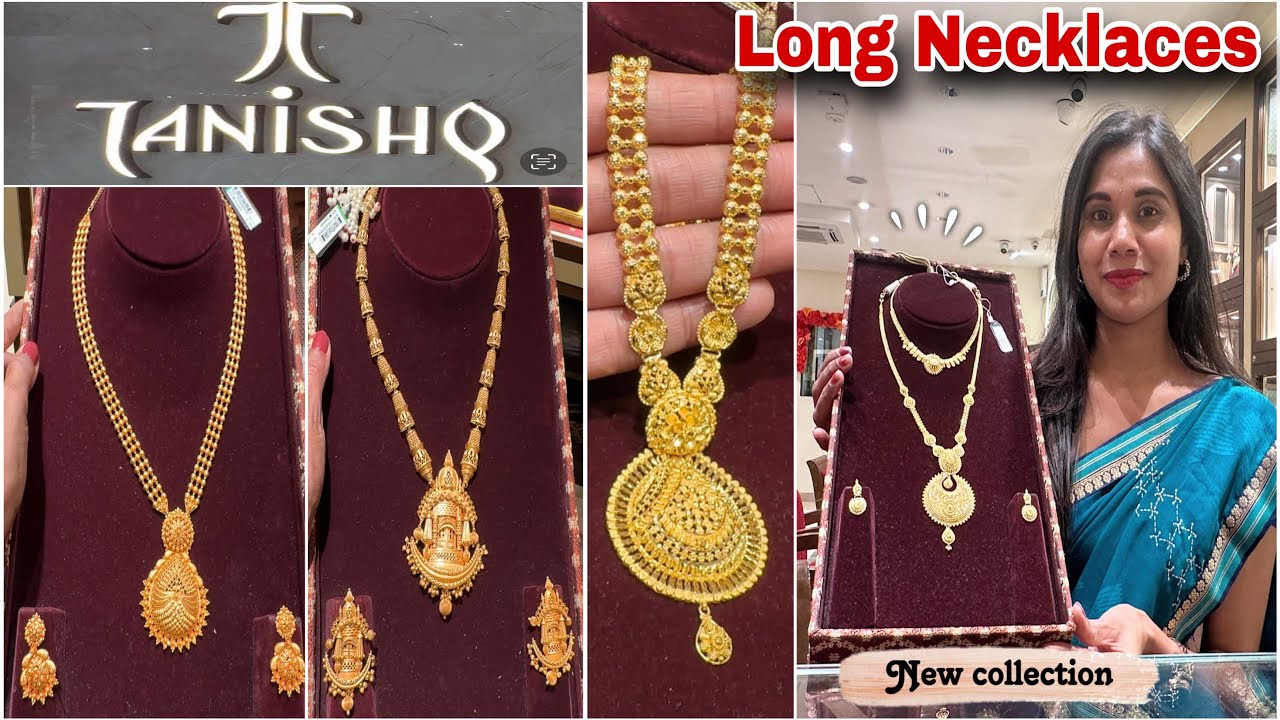Tanishq Long Gold Necklace & Haram Sets with Prices