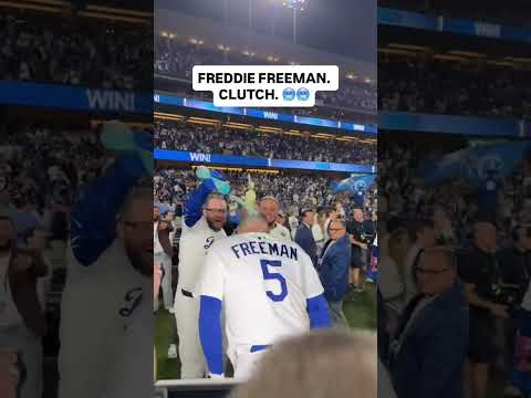 Freddie Freeman. Walk-off hero in the 18th inning 👏