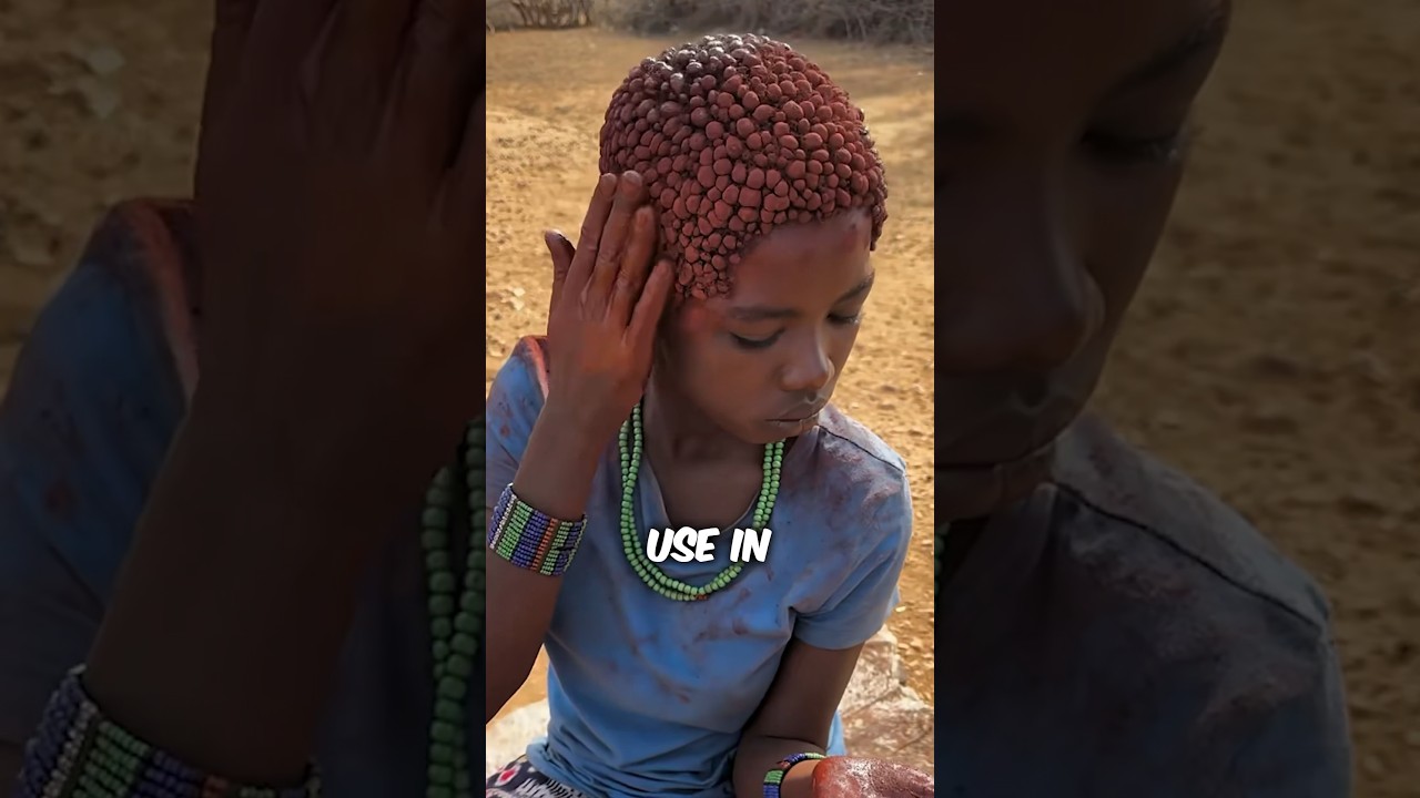 Namibian Himba Tribe's Unique Shower Method 🚿