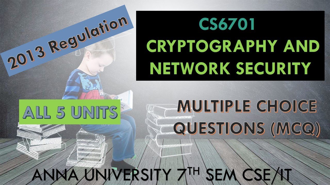 CS6701 - Cryptography and Network Security: MCQs for 7th Semester CSE (2013 Regulation) - Anna University