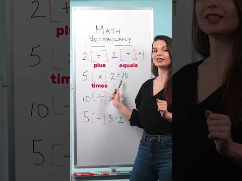 Math vocabulary in English ๐บ๐ธ #shorts