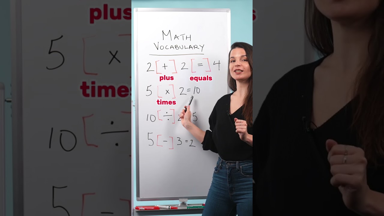 Everyday Math Vocabulary in English ๐บ๐ธ