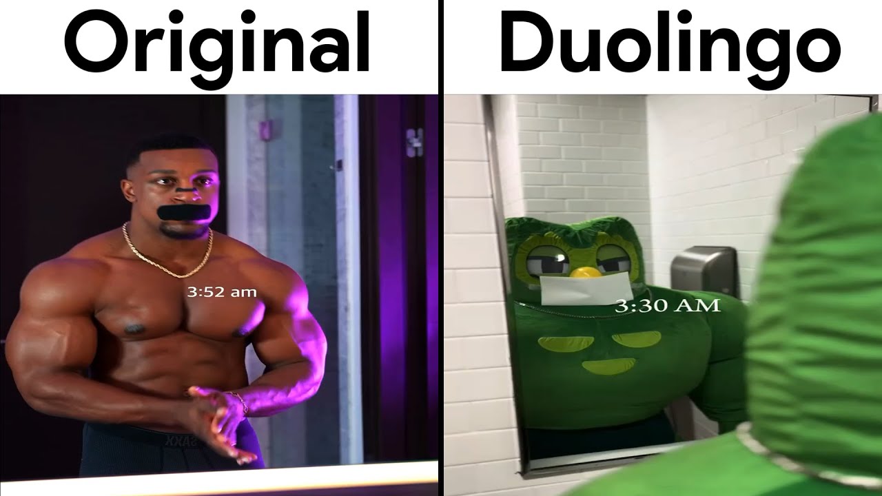 Ashton Hall vs Duolingo Morning Routine ☀️