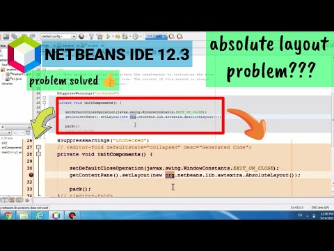 package org.netbeans.lib.awtextra.absolute layout(); || absolute layout doesn't exist || solved