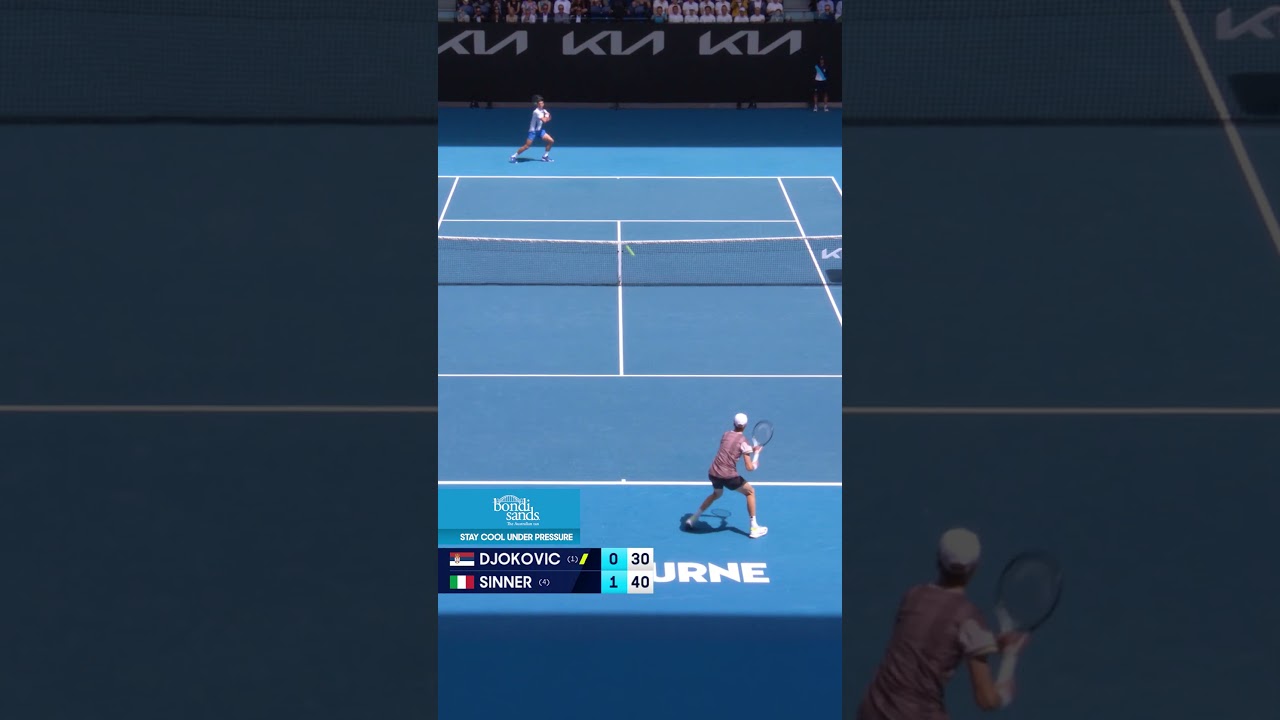 Jannik Sinner Shocks Djokovic with Stunning Break at Australian Open 2024 🤯
