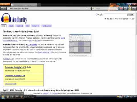 Audacity Installation and Use for Teachers - Download and Install