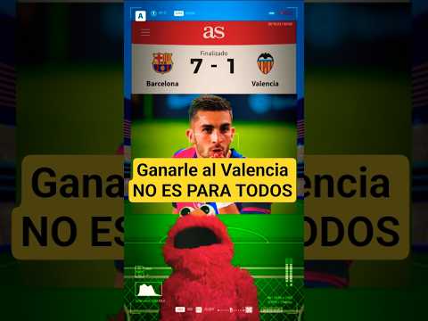 REAL MADRID VS VALENCIA 1 a 2 La Liga 2025 Barcelona vs Valencia 7 a 1 El Acabado el que lo critica